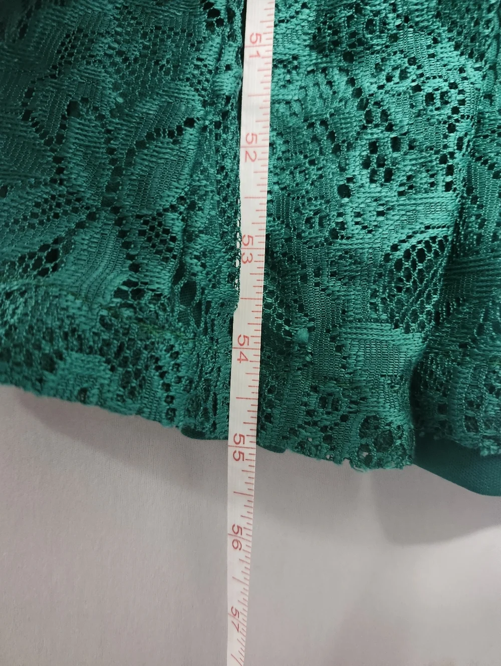 Candalite Emerald Green Lace Maxi Dress Size XL - Picture 6 of 8